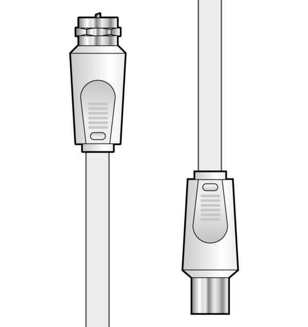 AV:link kabel koaxiální 1x samec - 1x F konektor samec, 2m - Image 6