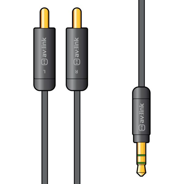 AV:link Precision kabel Jack 3.5mm stereo samec 2x RCA samec, 1.5m - Obrázek 3