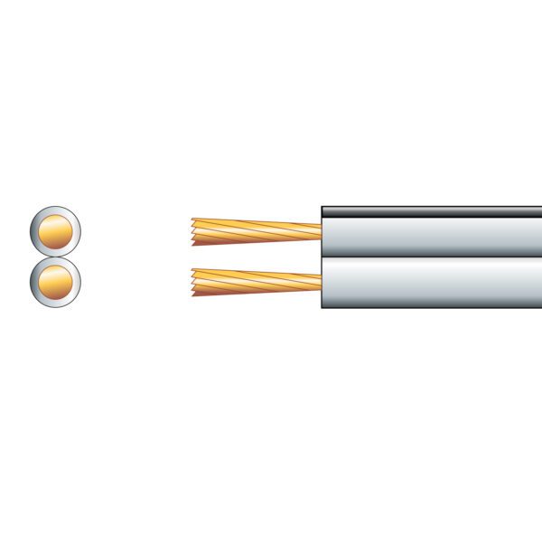 AV:link kabel reproduktorový 13 x 0.2mm, černo-bílý, 10m - Image 3