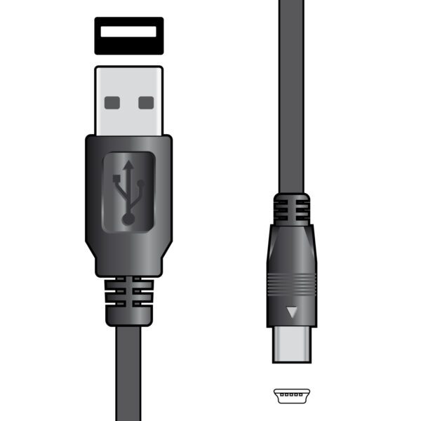AV:link kabel USB 2.0, 1x typ A samec - 1x mini 5-pin typ B samec, 1.5m - Obrázek 3