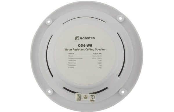 Adastra OD6-W8, podhledový 6.5" reproduktor, 40W, IP35, bílý - Image 3