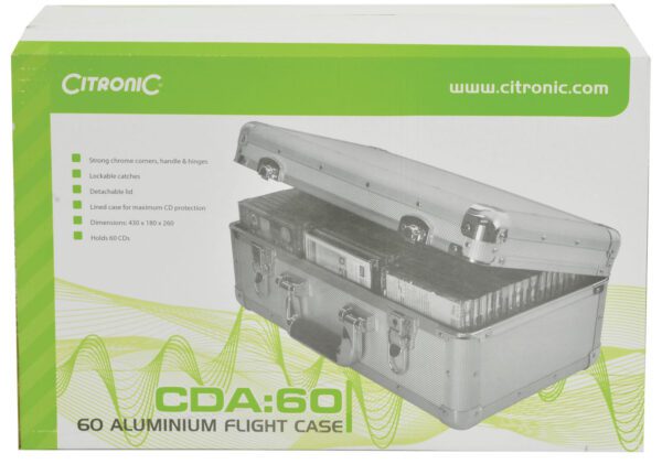 Citronic CDA-60 Hliníkový přepravní kufr na CD - Image 3