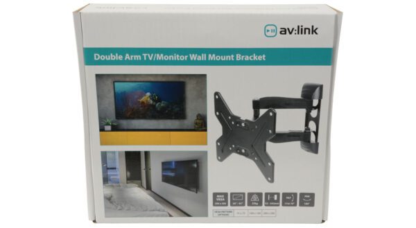 AV:link IND201 polohovatelný držák TV/monitoru 26-42", s dvojitým ramenem - Obrázek 3