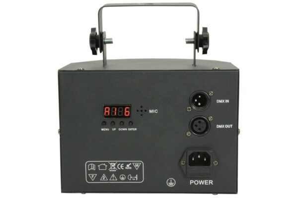 QTX DERBY9 LED paprskový efekt, 9x 3W LED, DMX - Obrázek 2