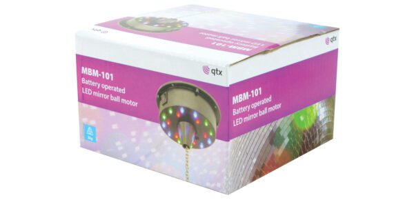 QTX MBM-101 Motor pro zrcadlové koule s LED diodami, 6 ot./min - Image 3