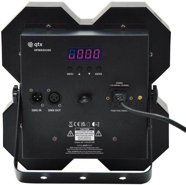 QTX HPWASH200, 4x 50W LED blinder - Image 2