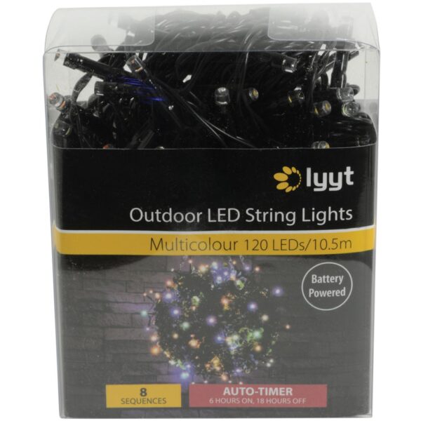 Lyyt BLS120MC světelný řetěz na baterie s časovačem, 120x LED multicolour - Image 4
