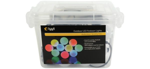 Lyyt BOF10MC, venkovní LED světelný řetěz, 10x LED lamp multicolour, IP44 - Image 4