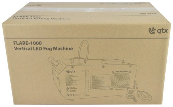 QTX FLARE-1000 vertikální výrobník mlhy, 6x TCL LED, 1000W - Obrázek 5