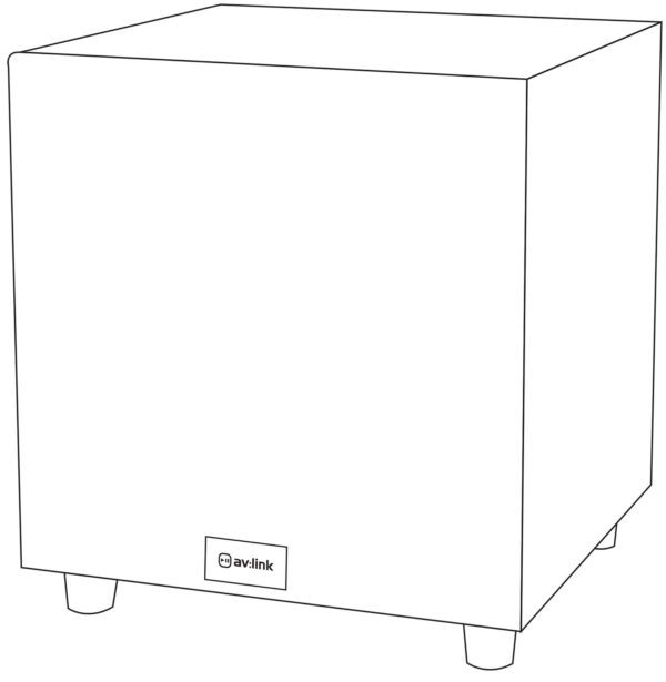AV:link M8S aktivní 8" subwoofer, 100W - Image 8
