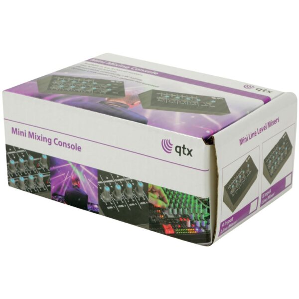 QTX MM41 Kompaktní mikrofonní směšovač, 4 vstupy - Image 5
