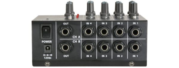 QTX LM82 Kompaktní mikrofonní směšovač, 8 stereo vstupů - Image 3