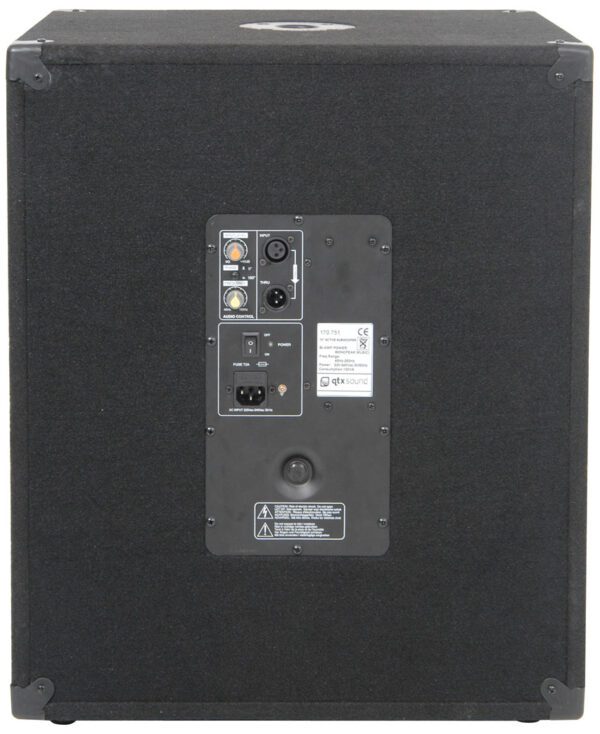 QTX SMWA15 PA aktivní 15" subwoofer - Obrázek 4