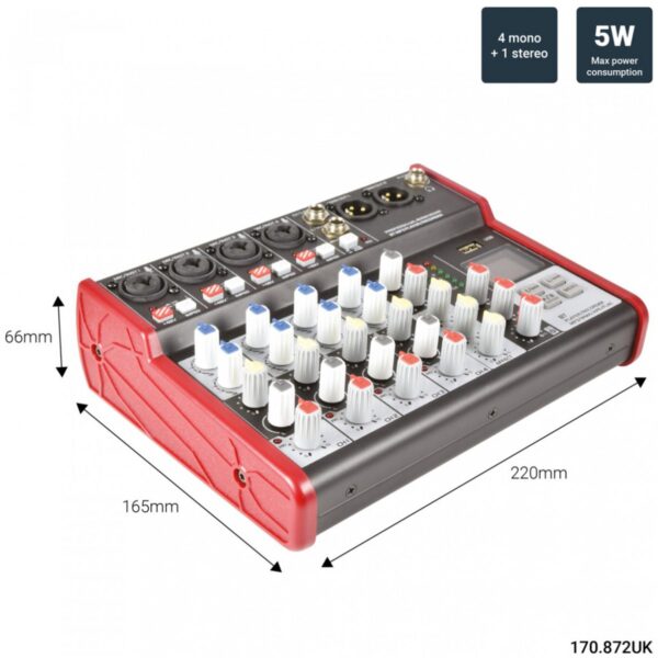 Citronic CSM-6 Mixážní pult s USB a Bluetooth - Obrázek 6