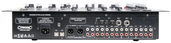 Citronic CDM10:4 MK5, 4-kanálový mixážní pult s USB - Obrázek 3