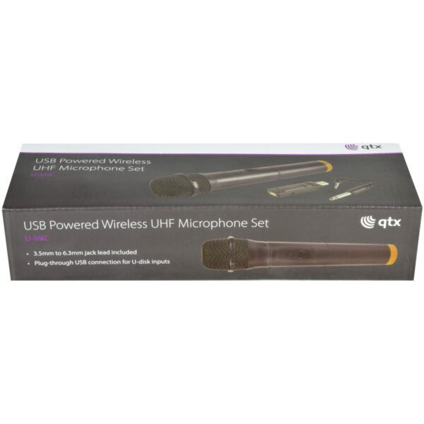 QTX U-MIC-864.8, bezdrátový mikrofonní set s USB přijímačem, 864,8 MHz - Image 6