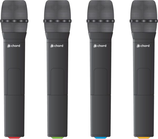 Chord NU4 4-kanálová UHF mikrofonní sada ručních mikrofonů - Image 3