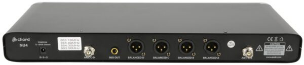 Chord NU4 4-kanálová UHF mikrofonní sada ručních mikrofonů - Image 6