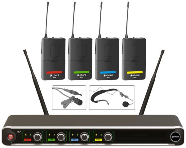 Chord NU4-N, 4-kanálový mikrofonní systém 864.8/864.3/864.42/863.1 MHz - Image 3