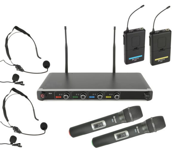 Chord NU4-C, 4-kanálový bezdrátový mikrofonní set 864.8 MHz / 864.3 MHz / 863.42 MHz / 863.1 MHz