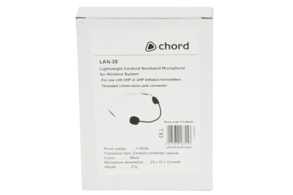 Chord LAN-35, náhlavní mikrofon pro bezdrátové systémy - Image 3