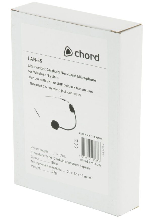 Chord LAN-35, náhlavní mikrofon pro bezdrátové systémy - Image 4