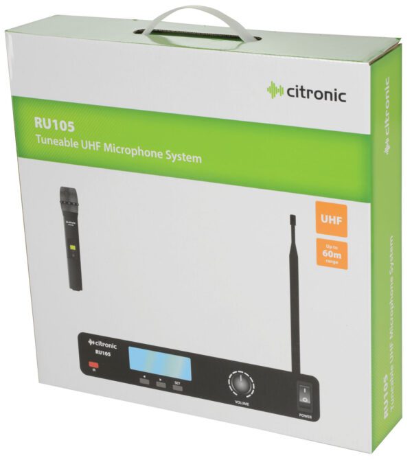 Citronic RU105-H, laditelný UHF ruční mikrofon, 81 frekvencí - Image 8
