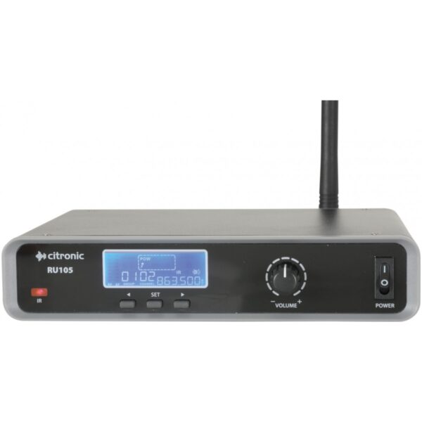 Citronic RU105-N, 1-kanálový bezdrátový mikrofonní set 863-865 MHz - Image 3