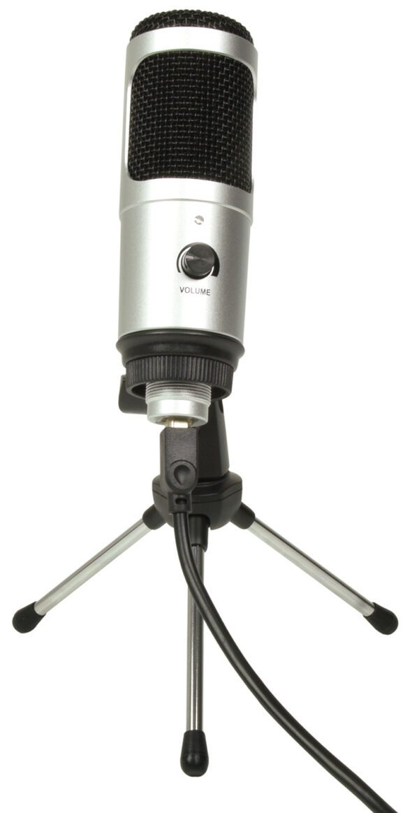 Citronic CU-POD2, USB mikrofon se stolním stojanem, stříbrný - Image 2