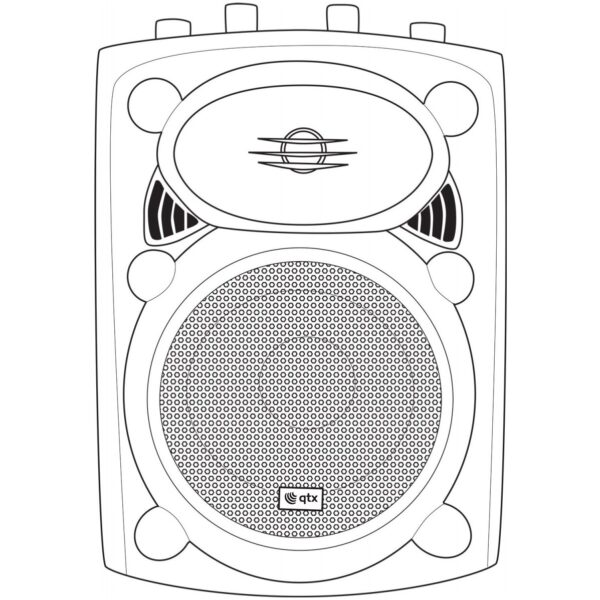 QTX QR8K, aktivní 8" reprobox 80W - Image 6