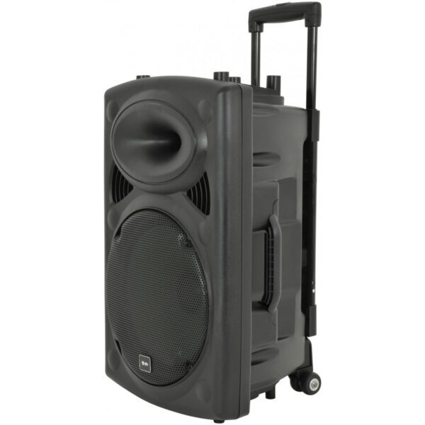 QTX QR12PA, mobilní 12" zvukový systém MP3/SD/USB/2x VHF, 200W - Image 2