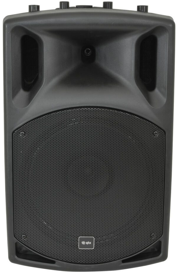 QTX QX15PA, mobilní 15" zvukový systém MP3/BT/FM/2x VHF, 250W - Image 2