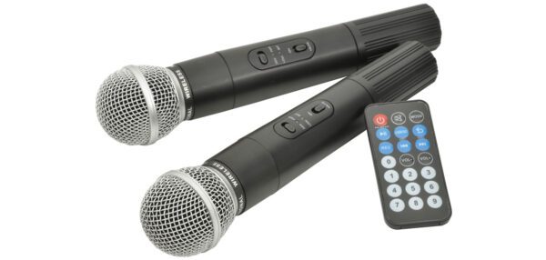 QTX QX15PA, mobilní 15" zvukový systém MP3/BT/FM/2x VHF, 250W - Image 5