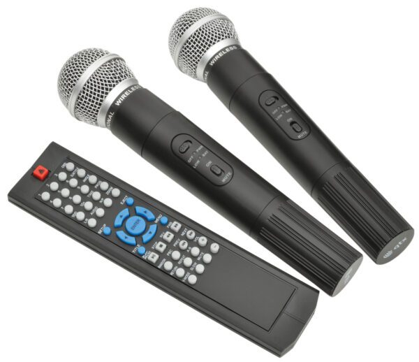 QTX PAV8, mobilní 8" zvukový systém CD/DVD/MP3/BT/2x UHF, 100W - Image 8