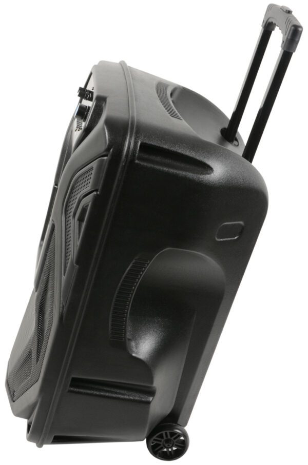 QTX BUSKER-15, mobilní 15" zvukový systém USB/SD/FM/BT/2x VHF, 100W - Image 6