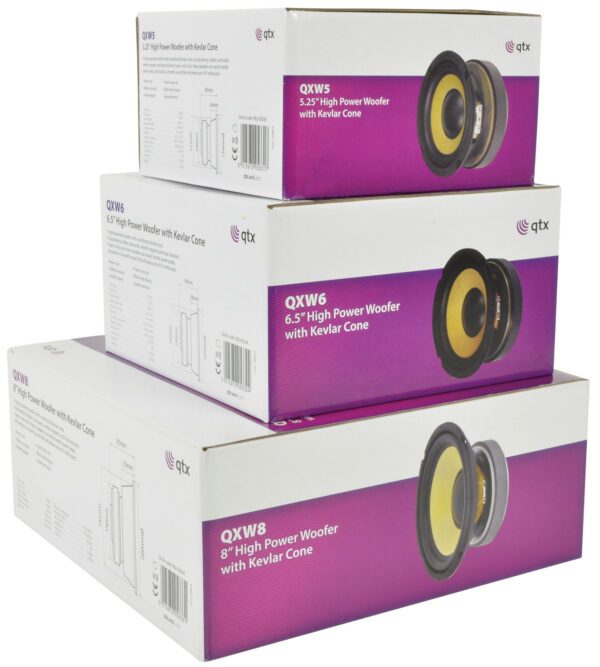 QTX basový 5,25" reproduktor z aramidových vláken - Image 3