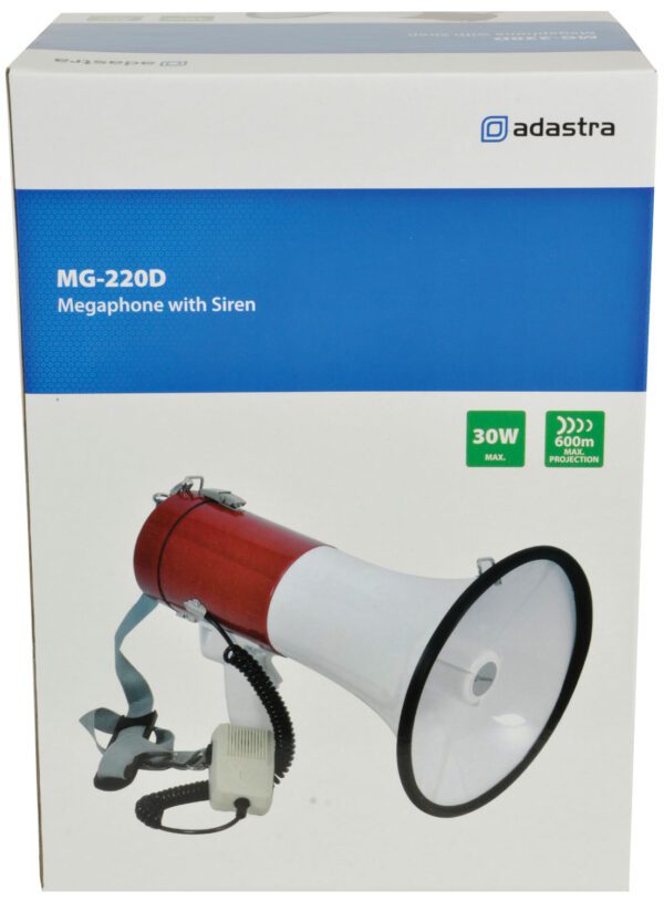 Adastra megafon 30W se sirénou - Obrázek 8
