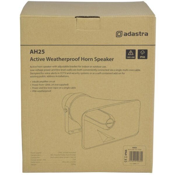 Adastra AH25 aktivní reentrantní reproduktor - Image 5
