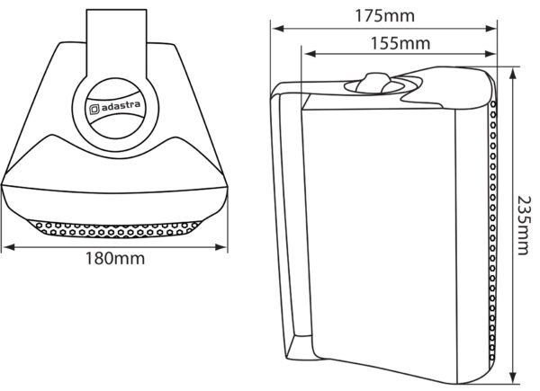 Adastra BC5V-B 100V 5,25" reproduktor, černý - Image 5