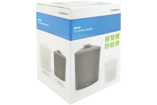 Adastra BP6V-B, 100V nástěnný 6,5" reprobox, 60W, IP54, bílý - Image 5