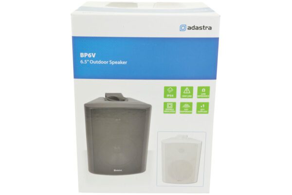 Adastra BP6V-B, 100V nástěnný 6,5" reprobox, 60W, IP54, černý - Image 4