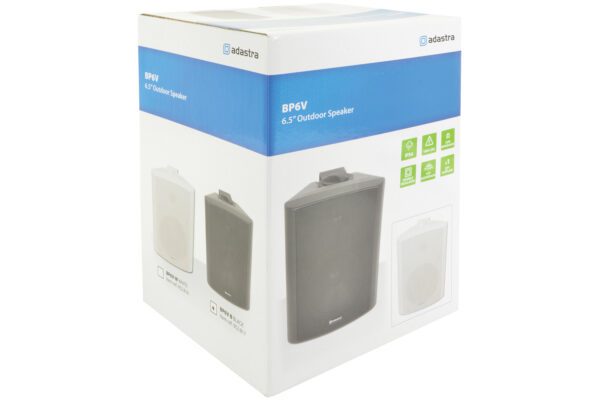 Adastra BP6V-B, 100V nástěnný 6,5" reprobox, 60W, IP54, černý - Image 5
