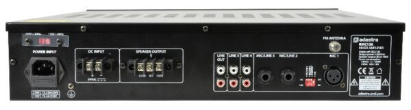Adastra RMC120, 100V 5-kanálový mixážní zesilovač, 120W, CD/MP3/FM - Image 4