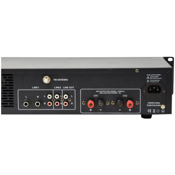 Adastra A2, stereo PA zesilovač, MP3/SD/USB/BT/FM, 2x 200W - Image 5
