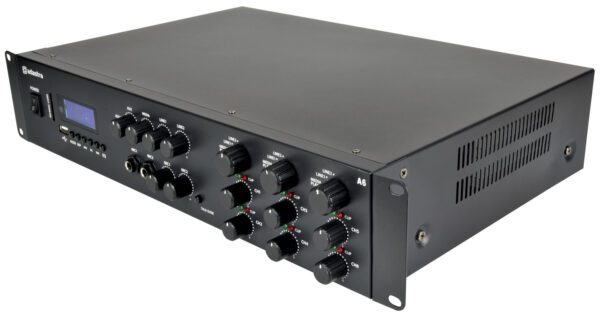 Adastra A6, mixážní 3-zónový zesilovač 6x 100W, BT/MP3/FM - Image 3