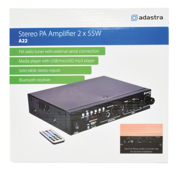 Adastra A22, stereo PA zesilovač MP3/BT/FM - Image 8