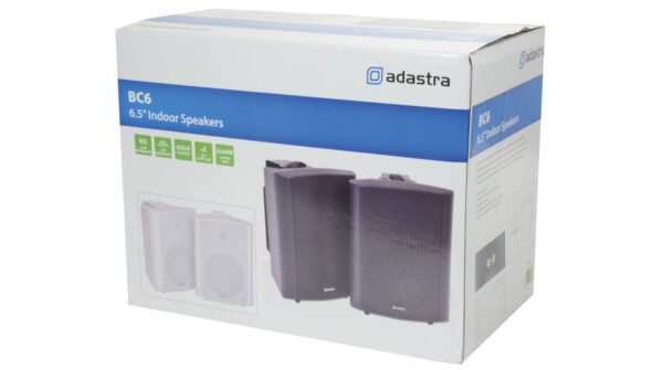 Adastra BC6-B, nástěnný 6,5" reproduktor, 60W, černý, cena/pár - Image 6