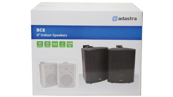 Adastra BC8-W, nástěnný 8" reproduktor, 90W, bílý, cena/pár - Image 8
