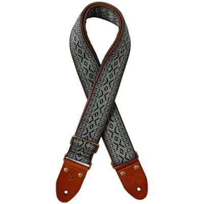 Stagg SWO-LOS-GREY, tkaný nylonový popruh, vzor diamant, šedý