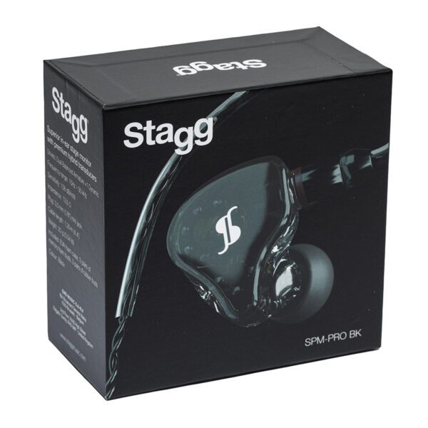 Stagg SPM-PRO BK, 3-driver in-ear sluchátka, černá - Obrázek 5